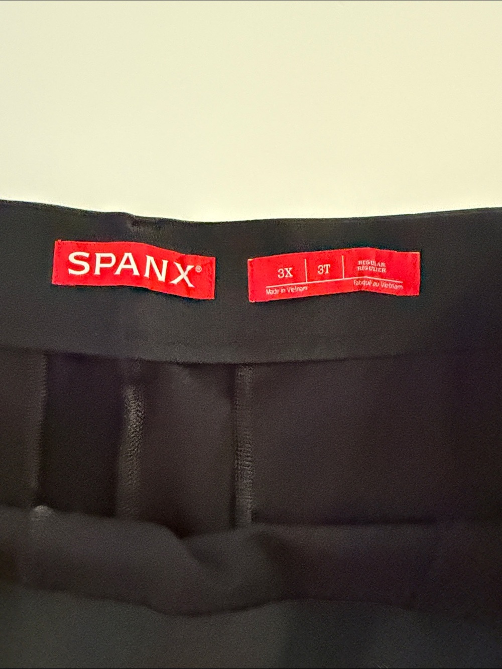 SPANX Plus Size 3X Tall Black Ponte Pleated trousers Pants with Pockets NWOT - Picture 5 of 9